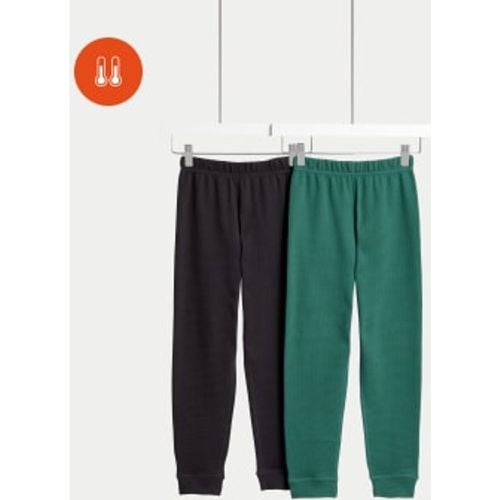 Unisex,Boys,Girls 2pk Heatgen™ Thermal Waffle Bottoms (2-14 Yrs) - - M&S Collection - Modalova