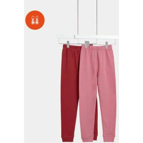 Unisex,Boys,Girls 2pk Heatgen™ Thermal Waffle Bottoms (2-14 Yrs) - - M&S Collection - Modalova