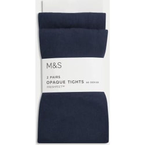 Girls 2pk 60 Denier School Tights (3-16 Yrs) - - M&S Collection - Modalova