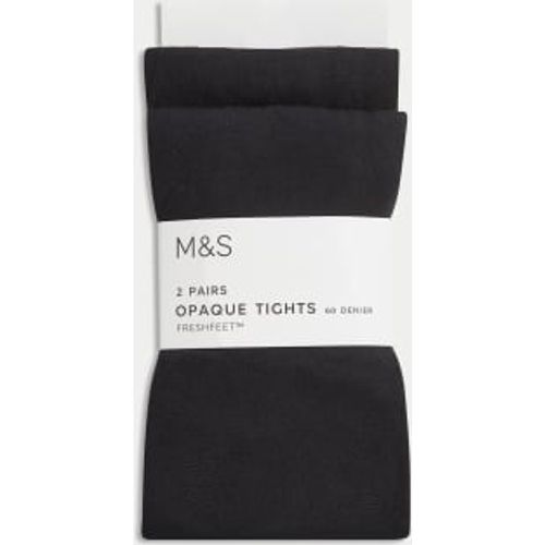 Girls 2pk 60 Denier School Tights (3-16 Yrs) - - M&S Collection - Modalova