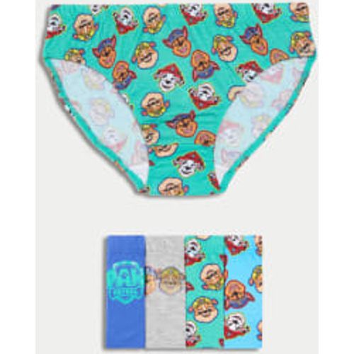 Boys 5pk Pure Cotton PAW Patrol™ Briefs (2-8 Yrs) - - M&S Collection - Modalova