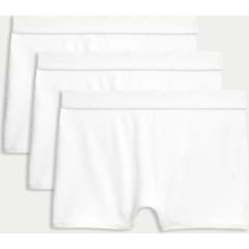 Girls 3pk Cotton with Stretch Boxer Shorts (6-16 Yrs) - - M&S Collection - Modalova