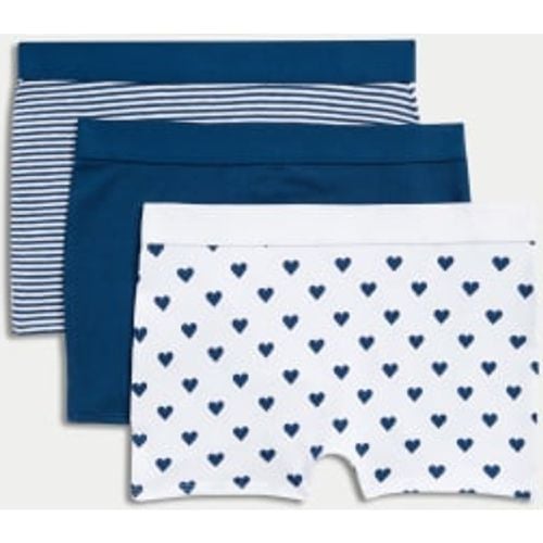 Girls 3pk Cotton Rich Assorted Shorts (6-16 Yrs) - - M&S Collection - Modalova