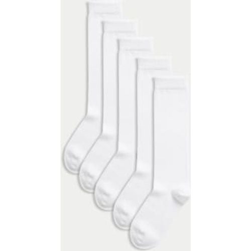 Girls 5pk of Knee High Socks - - M&S Collection - Modalova