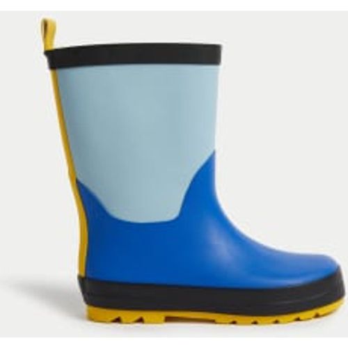 Unisex,Boys,Girls Kids' Colour Block Wellies (4 Small - 2 Large) - - M&S Collection - Modalova