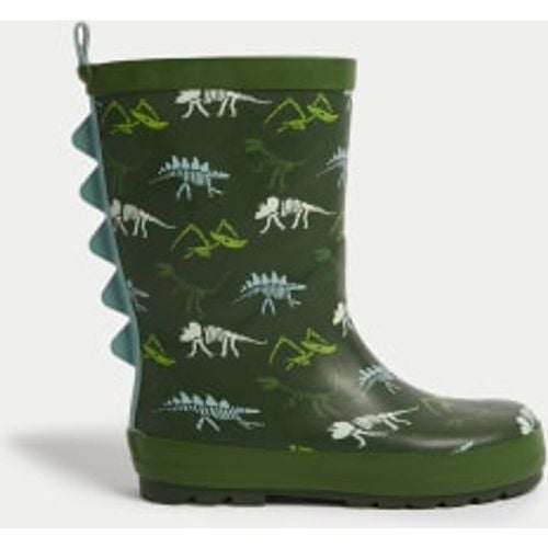 Boys Kids' Dinosaur Wellies (4 Small - 2 Large) - - M&S Collection - Modalova