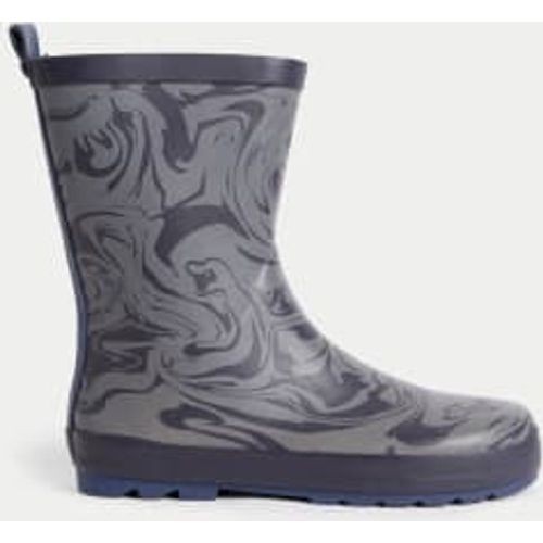 Boys Kids' Marble Wellies (4 Small - 7 Large) - - M&S Collection - Modalova