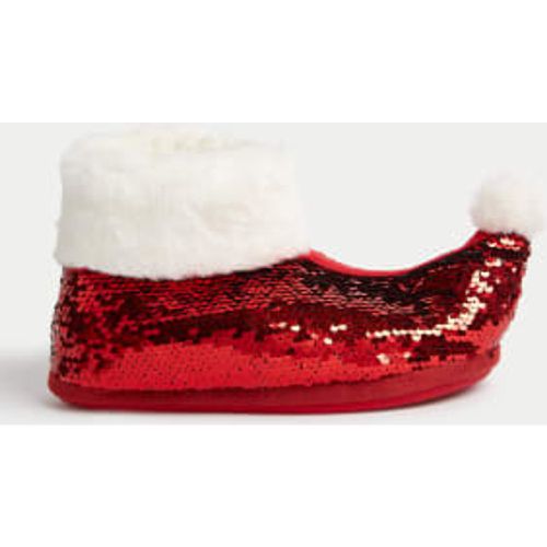 Unisex,Boys,Girls Kids' Sequin Slipper Boots (13 Small - 6 Large) - - M&S Collection - Modalova