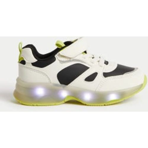 Unisex,Boys,Girls Kids' Riptape Light-Up Trainers (4 Small - 2 Large) - M&S Collection - Modalova