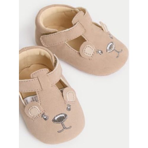 Unisex,Boys,Girls Baby Bear T Bar Pre-Walker Shoes (0-18 Mths) - - M&S Collection - Modalova