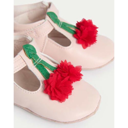 Girls Baby 3D Cherry Riptape T Bar Shoe (0-18 Mths) - M&S Collection - Modalova