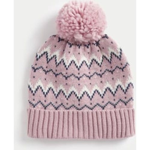 Unisex,Boys,Girls Kids' Fair Isle Winter Hat (1-13 Yrs) - - M&S Collection - Modalova