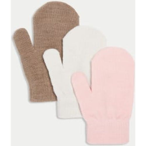 Girls Kids' 3pk Mittens - - M&S Collection - Modalova