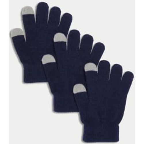 Boys Kids' 3pk Magic Gloves - - M&S Collection - Modalova