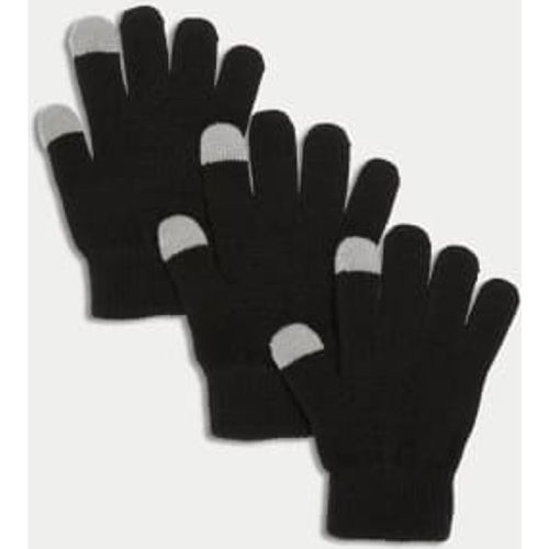 Boys Kids' 3pk Magic Gloves - - M&S Collection - Modalova