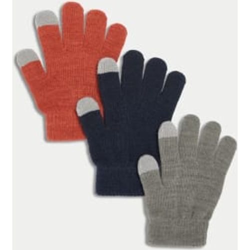 Boys Kids' 3pk Gloves - - M&S Collection - Modalova