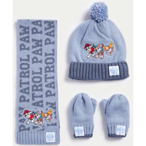 Unisex,Boys,Girls Kids' PAW Patrol™ Hat, Scarf and Mitten Set (1-6 Yrs) - - M&S Collection - Modalova