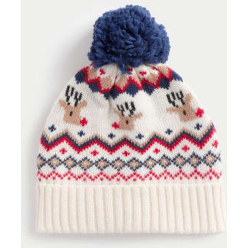 Unisex,Boys,Girls Kids' Fair Isle Reindeer Winter Hat (1-13 Yrs) - - M&S Collection - Modalova