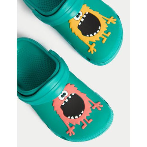 Unisex,Boys,Girls Kids' Monster Clogs (4 Small - 2 Large) - - M&S Collection - Modalova