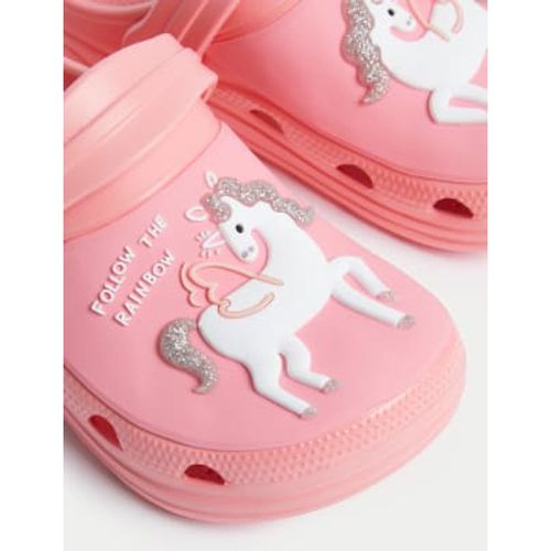 Girls Kids' Unicorn Clogs (4 Small - 2 Large) - - M&S Collection - Modalova