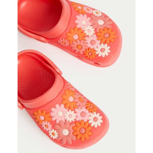 Girls Kids' Floral Clogs (4 Small - 2 Large) - - M&S Collection - Modalova