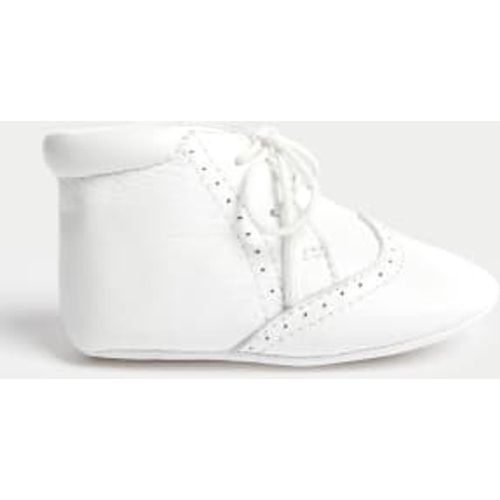 Unisex,Boys,Girls Baby Leather Pram Booties (0-18 Mths) - - M&S Collection - Modalova