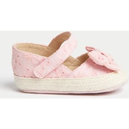 Girls Floral Riptape Espadrille Pre-walkers (0-18 Mths) - - M&S Collection - Modalova