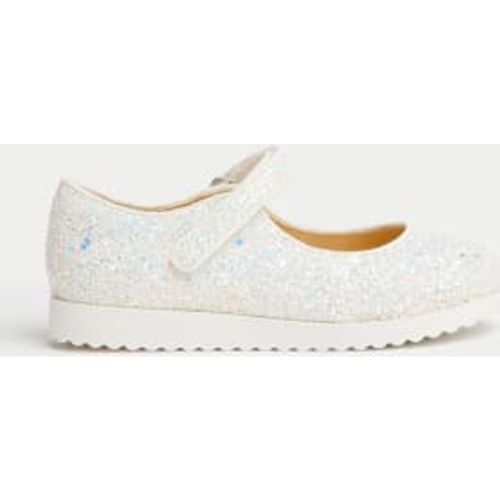 Girls Kids' Freshfeet™ Glitter Ballet Pumps (4 Small - 2 Large) - - M&S Collection - Modalova