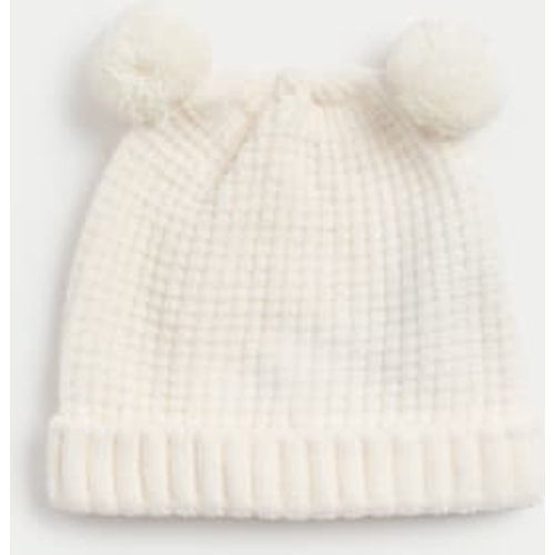 Girls Kids' Double Pom Winter Hat (0-3 Yrs) - - M&S Collection - Modalova