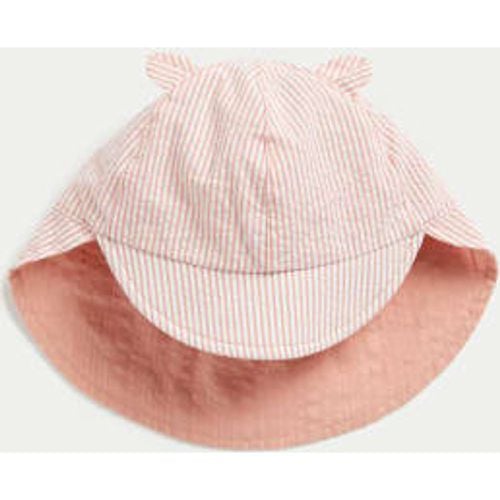 Unisex,Boys,Girls Pure Cotton Reversible Sun Hat (0-1 Yrs) - - M&S Collection - Modalova