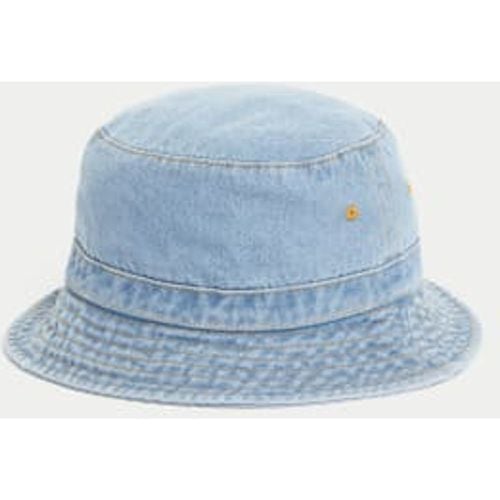 Unisex,Boys,Girls Kids Cotton Plain Bucket Hat (1-13 Yrs) - - M&S Collection - Modalova