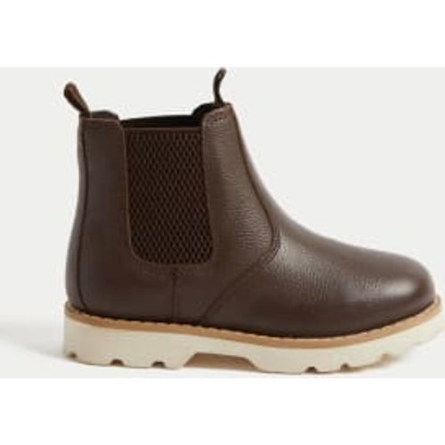 Boys Kids' Leather Chelsea Boots (4 Small - 7 Large) - - M&S Collection - Modalova