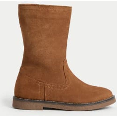 Girls Kid's Suede Boots (4 Small-2 Large) - - M&S Collection - Modalova