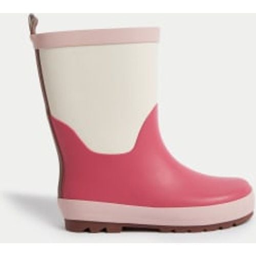 Unisex,Boys,Girls Kids' Colour Block Wellies (4 Small - 2 Large) - - M&S Collection - Modalova