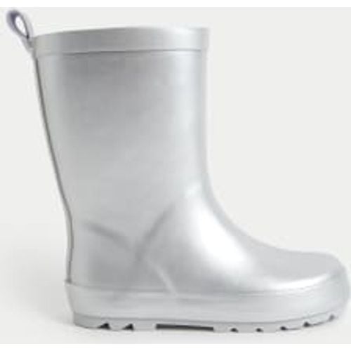 Girls Kids' Metallic Wellies (4 Small - 6 Large) - - M&S Collection - Modalova