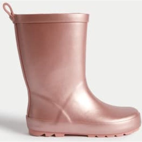 Girls Kids' Metallic Wellies (4 Small - 6 Large) - - M&S Collection - Modalova