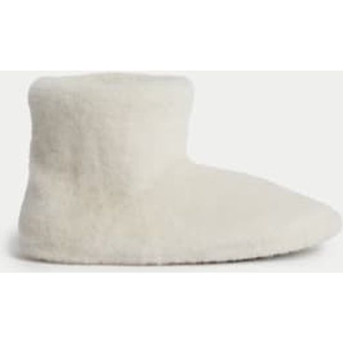 Girls Kids' Faux Fur Slipper Boots (4 Small - 6 Large) - - M&S Collection - Modalova