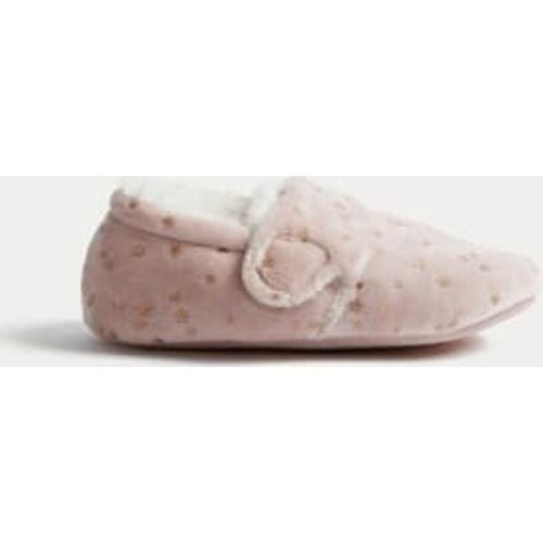 Girls Kids' Star Riptape Slippers (4 Small - 12 Small) - - M&S Collection - Modalova