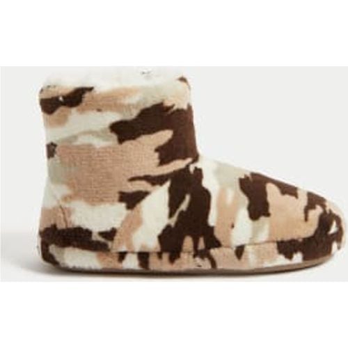 Boys Kids' Camo Print Slipper Boots (4 Small - 7 Large) - - M&S Collection - Modalova