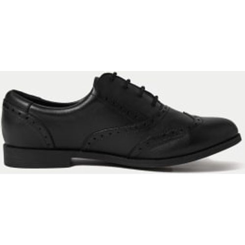 Girls Kids' Leather Lace-up Brogues School Shoes (13 Small - 7 Large) - - M&S Collection - Modalova