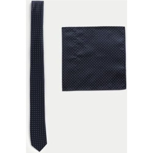 Boys Kids' Spotted Tie & Pocket Square - - M&S Collection - Modalova