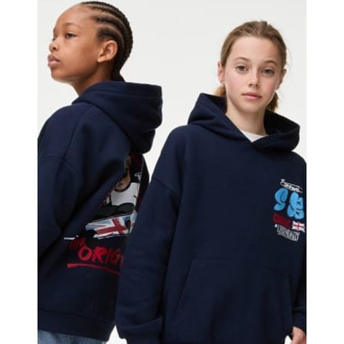 Boys Cotton Rich Spencer Bear British Hoodie (2-16 Yrs) - - Spencer Bear™ - Modalova