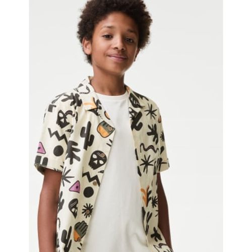 Boys Pure Cotton Skull Print Shirt & T-Shirt Set - - M&S Collection - Modalova