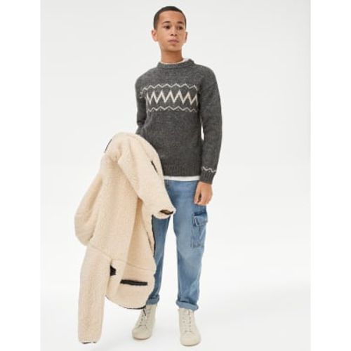 Boys Fair Isle Christmas Jumper (6-16 Yrs) - - M&S Collection - Modalova