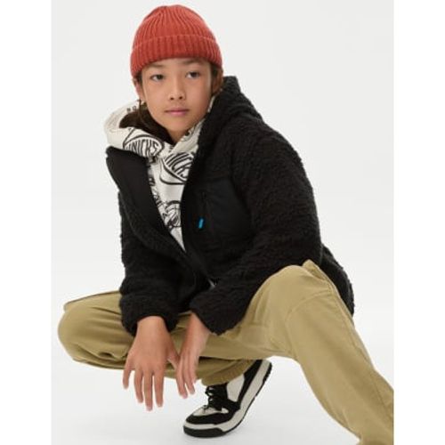 Boys Borg Hooded Zip Jacket (6-16 Yrs) - - M&S Collection - Modalova