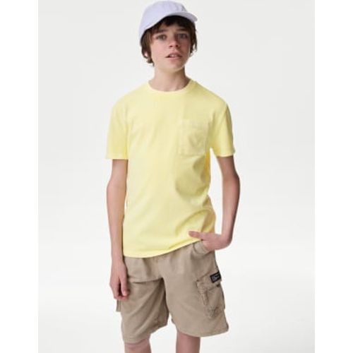 Boys Pure Cotton Garment Dyed T-Shirt (6-16 Yrs) - - M&S Collection - Modalova