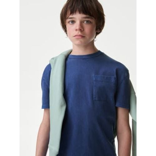 Boys Pure Cotton Garment Dyed T-Shirt (6-16 Yrs) - - M&S Collection - Modalova