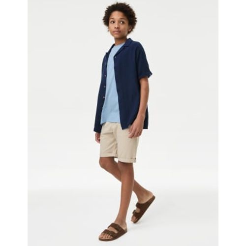 Boys 2pc Cotton Rich Shirt & T-Shirt Set (6-16 Yrs) - - M&S Collection - Modalova