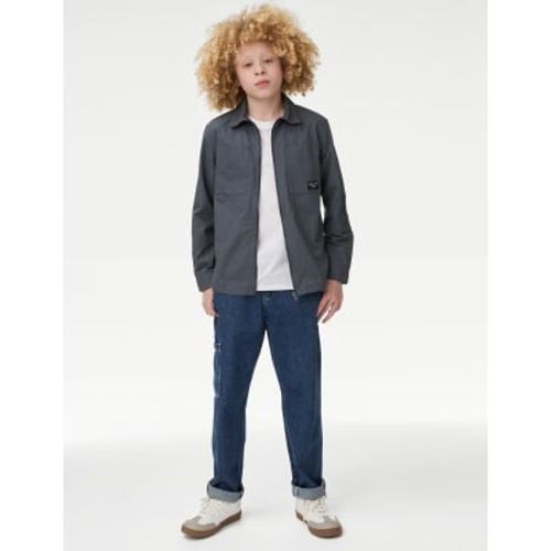 Boys Pure Cotton Ripstop Shirt (2-16 Yrs) - - M&S Collection - Modalova