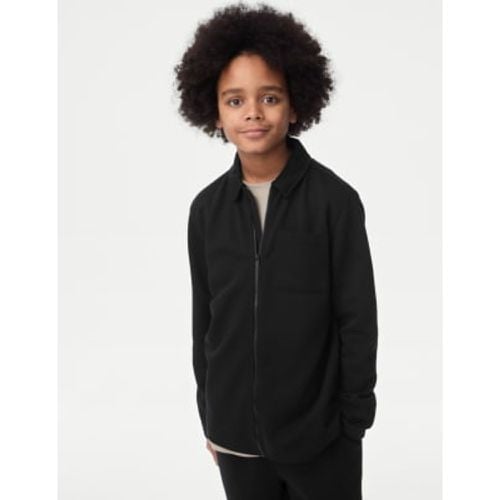 Boys Cotton Blend Pique Zip Up Jacket (6-16 Yrs) - - M&S Collection - Modalova